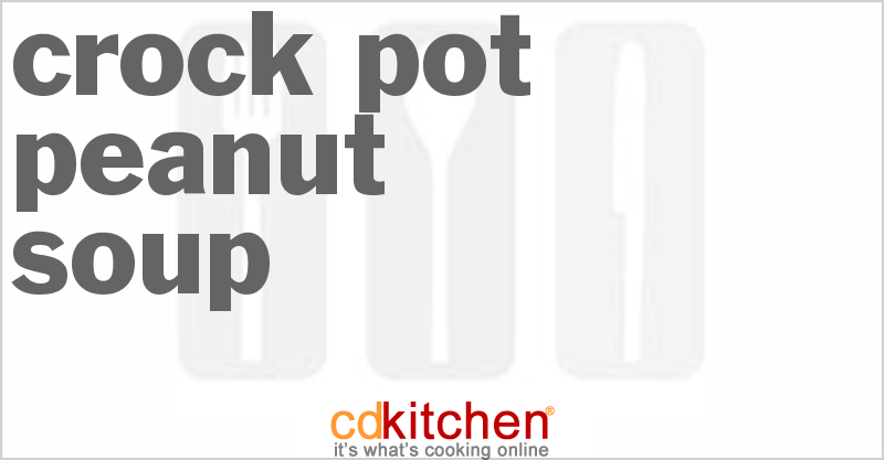 Peanut Soup - CDKitchen.com