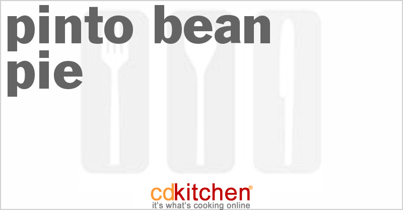 Pinto Bean Pie - CDKitchen.com