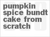 recipe for pumpkin spice bundt cake from scratch