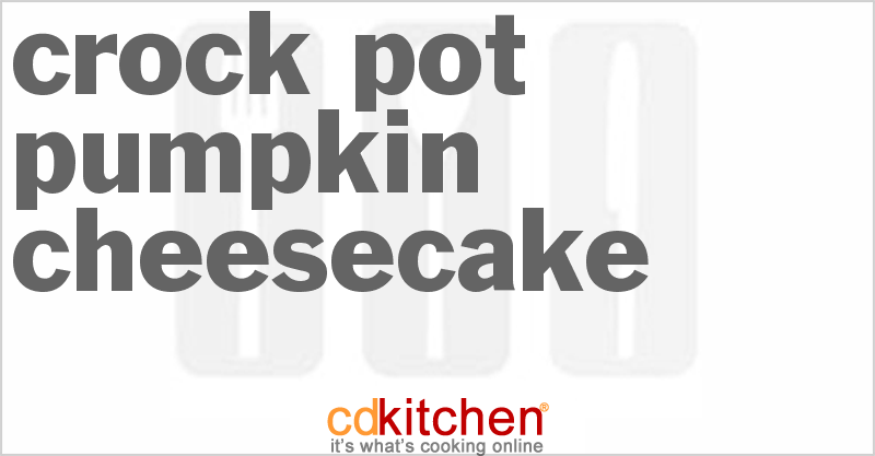Pumpkin Cheesecake - CDKitchen.com