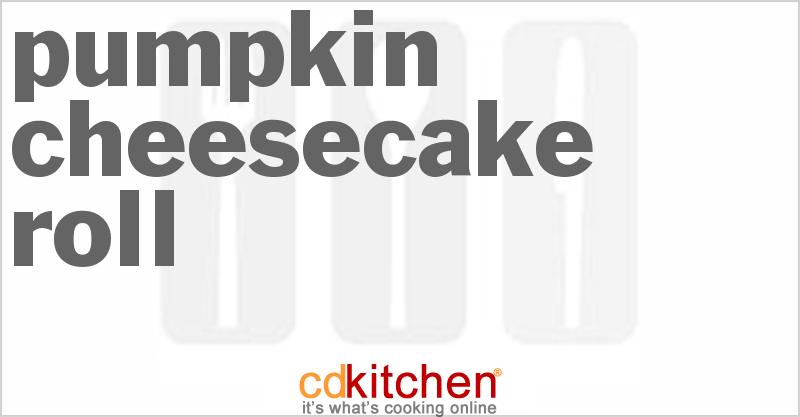 Pumpkin Cheesecake Roll - CDKitchen.com