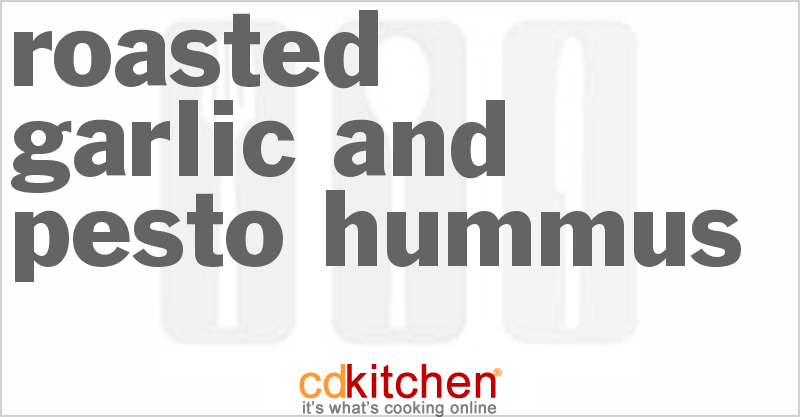 Roasted Garlic And Pesto Hummus - CDKitchen.com