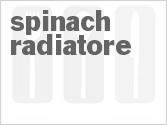 recipe for spinach radiatore