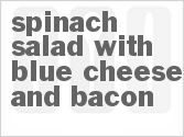 recipe for spinach salad with blue cheese and bacon