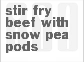 recipe for stir-fry beef with snow pea pods