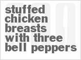 recipe for stuffed chicken breasts with three bell peppers