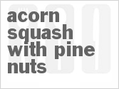 recipe for acorn squash with pine nuts