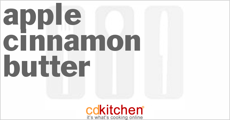 Apple-Cinnamon Butter - CDKitchen.com