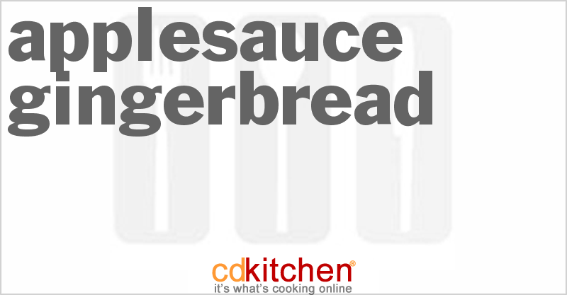 Applesauce Gingerbread - CDKitchen.com