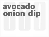 recipe for avocado-onion dip