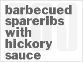 recipe for barbecued spareribs with hickory sauce