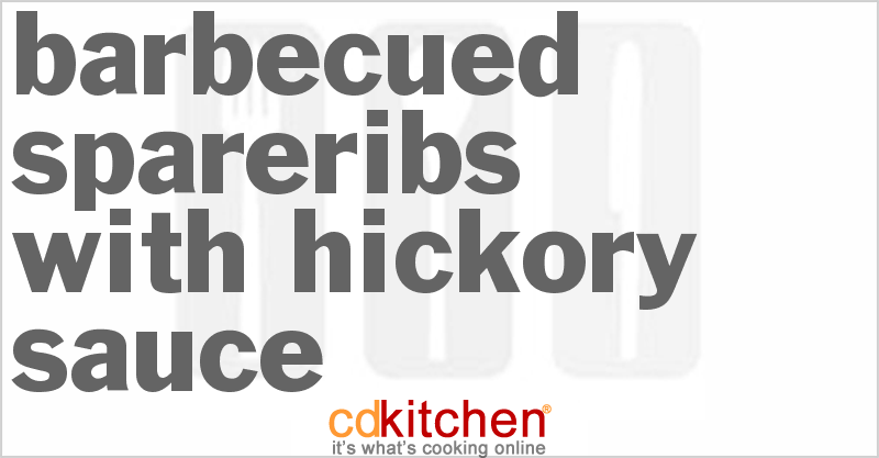 Barbecued Spareribs With Hickory Sauce - CDKitchen.com