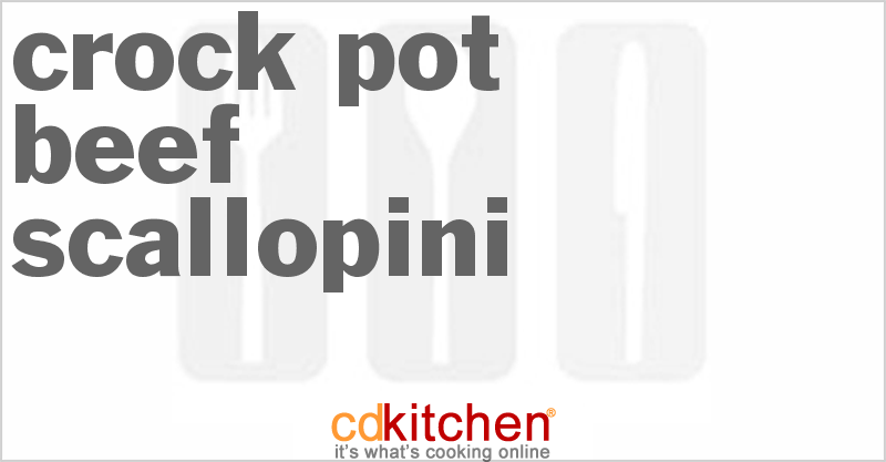 Beef Scallopini - CDKitchen.com