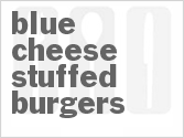 recipe for blue cheese-stuffed burgers