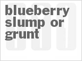 recipe for blueberry slump or grunt