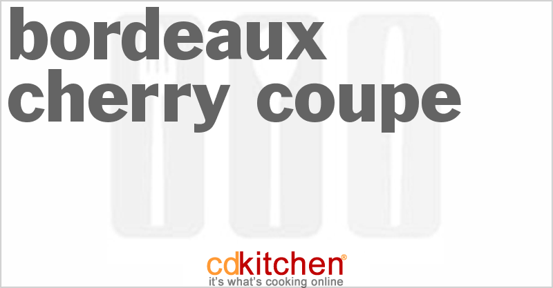 Bordeaux Cherry Coupe - CDKitchen.com