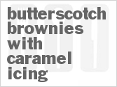 recipe for butterscotch brownies with caramel icing