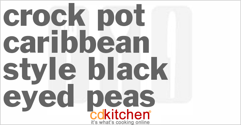 Caribbean-Style Black-Eyed Peas - CDKitchen.com