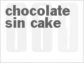recipe for chocolate sin cake
