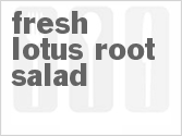 recipe for fresh lotus root salad