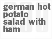 recipe for german hot potato salad with ham