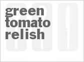 recipe for green tomato relish