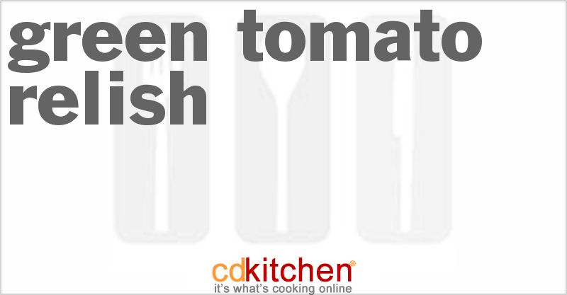 Green Tomato Relish - CDKitchen.com