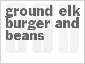 recipe for ground elk burger and beans