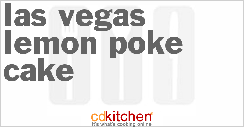 Las Vegas Lemon Poke Cake - CDKitchen.com