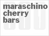 recipe for maraschino cherry bars