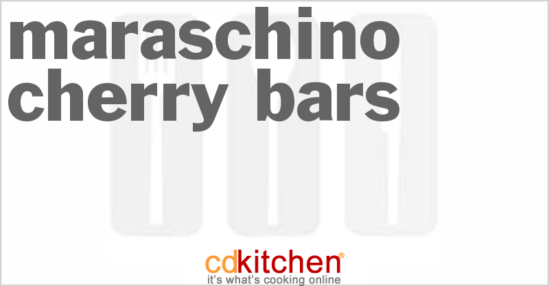 Maraschino Cherry Bars - CDKitchen.com