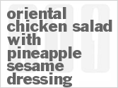 recipe for asian chicken salad with pineapple sesame dressing