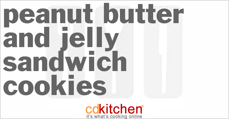 Peanut Butter And Jelly Sandwich Cookies - CDKitchen.com