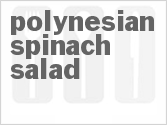 recipe for polynesian spinach salad