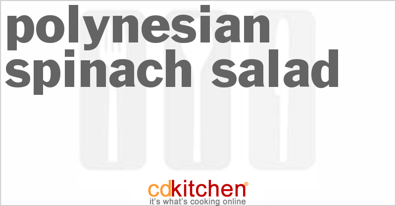 Polynesian Spinach Salad - CDKitchen.com