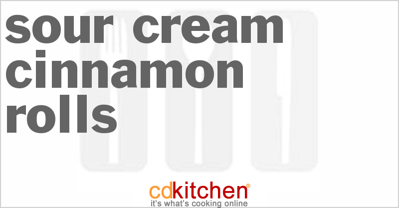 Sour Cream Cinnamon Rolls - CDKitchen.com