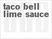recipe for taco bell lime sauce