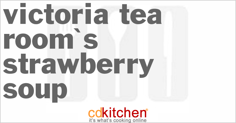Victoria Tea Room's Strawberry Soup - CDKitchen.com