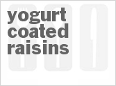 recipe for yogurt coated raisins
