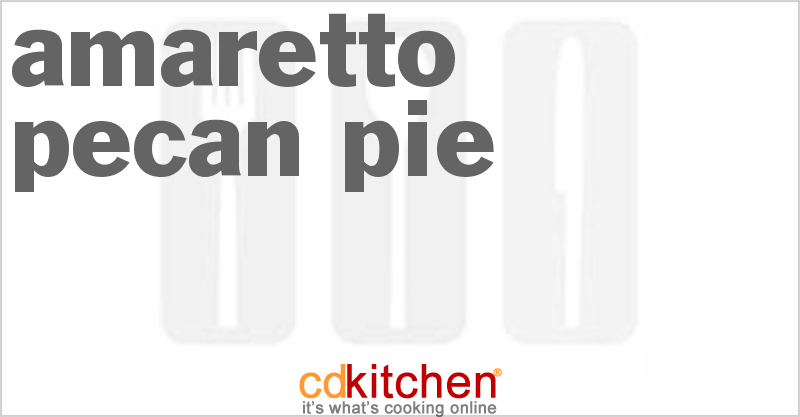Amaretto Pecan Pie - CDKitchen.com