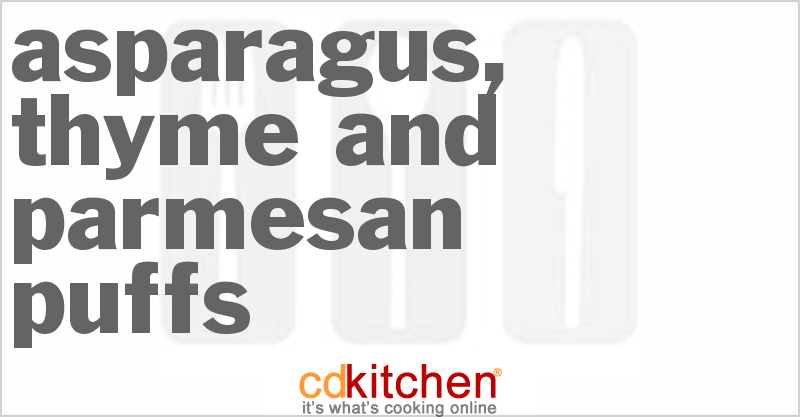 Asparagus, Thyme And Parmesan Puffs - CDKitchen.com