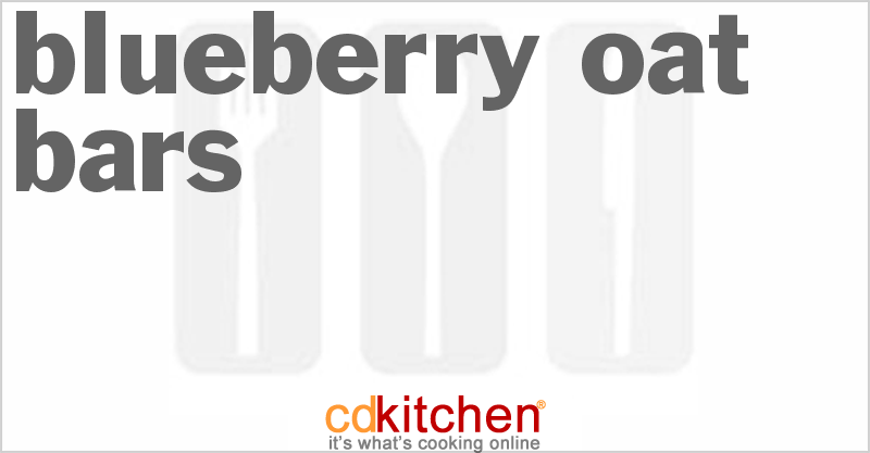 Blueberry Oat Bars - CDKitchen.com