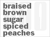 recipe for braised brown-sugar spiced peaches