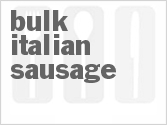 recipe for bulk italian sausage