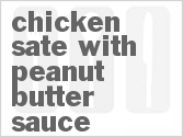recipe for chicken sate with peanut butter sauce