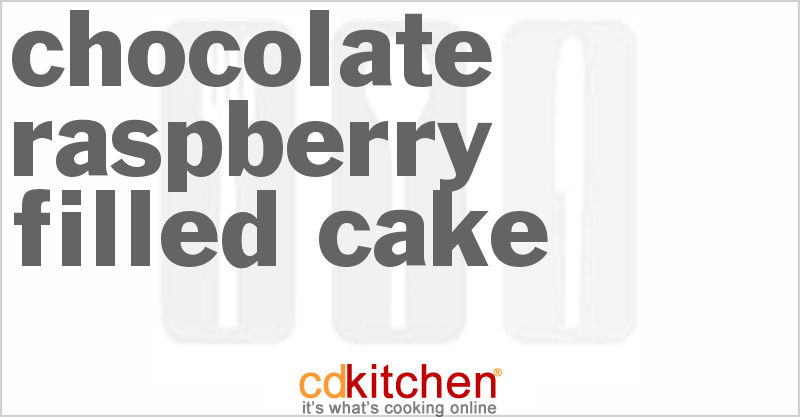 Chocolate Raspberry Filled Cake - CDKitchen.com