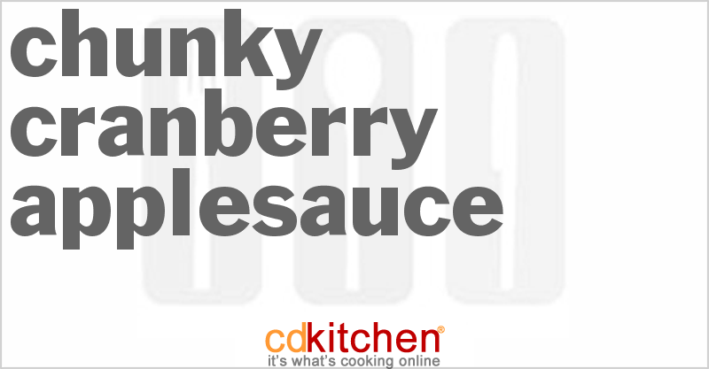 Chunky Cranberry Applesauce - CDKitchen.com