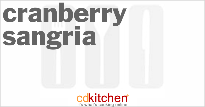 Cranberry Sangria - CDKitchen.com