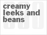 recipe for creamy slow cooker leeks and beans