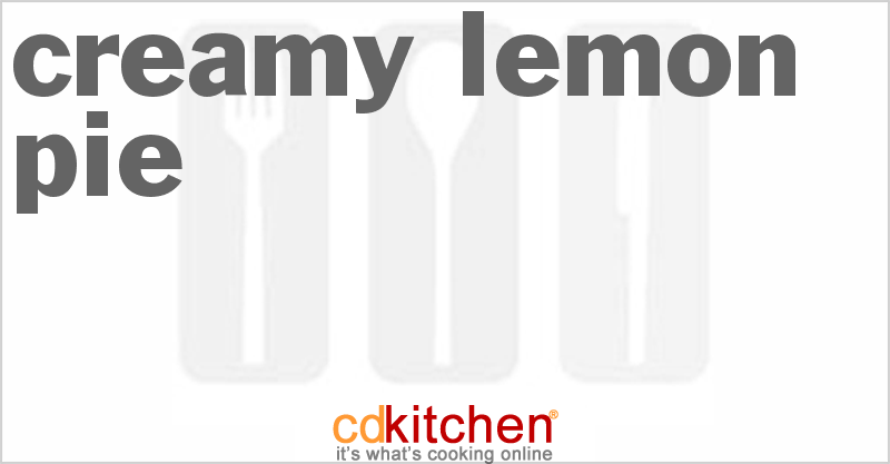 Creamy Lemon Pie - CDKitchen.com